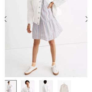 Madewell Oversized Trucker Denim Jacket, Tile White - Medium